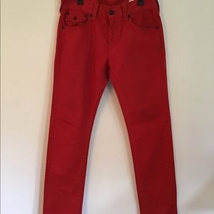 true religion red jeans